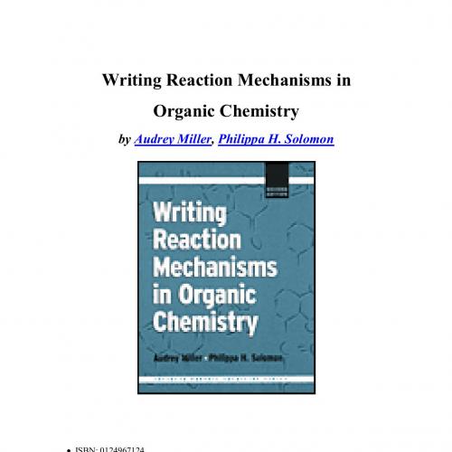 Writing Reaction Mechanisms in Organic Chemistry 2nd Edition