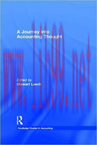 (PDF)A Journey into Accounting Thought (Routledge Studies in Accounting Book 1) 1st Edition