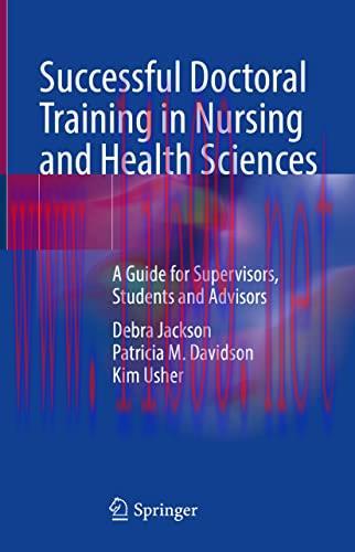 [AME]Successful Doctoral Training in Nursing and Health Sciences: A Guide for Supervisors, Stud...