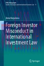 [PDF]Foreign Investor Misconduct in International Investment Law