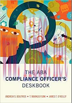 (PDF)The ABA Compliance Officer&rsquo;s Deskbook 1st Edition