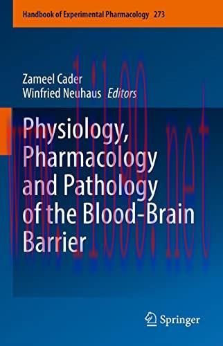 [AME]Physiology, Pharmacology and Pathology of the Blood-Brain Barrier (Handbook of Experimenta...