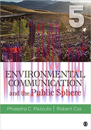 Environmental Communication and the Public Sphere 5th Edition,