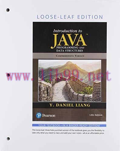 [FOX-Ebook]Intro to Java Programming, Comprehensive Version, Student Value Edition, 12th Editio...