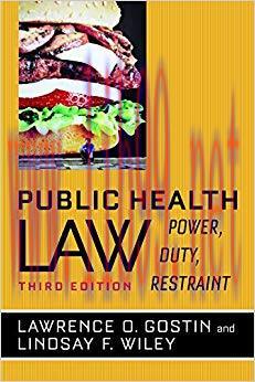 (PDF)Public Health Law: Power, Duty, Restraint 3rd Edition