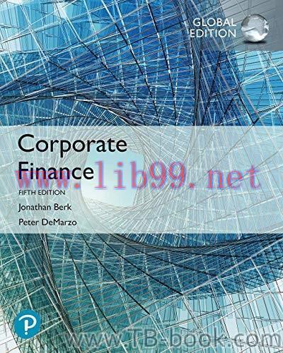 (PDF)Corporate Finance, Global Edition 5th Edition by Jonathan Berk