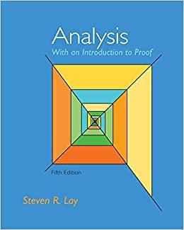 (PDF)Analysis with an Introduction to Proof 5th Edition