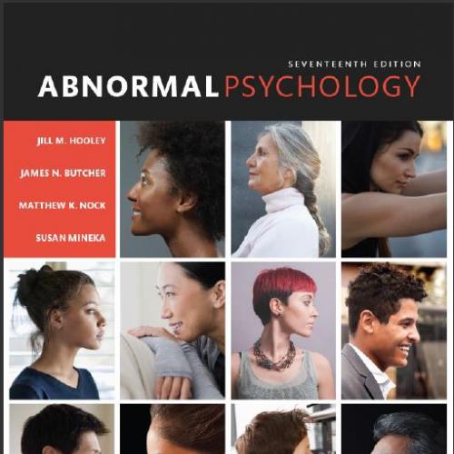 (Test Bank)Abnormal Psychology 17th Edition by Jill M. Hooley.zip
