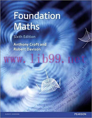 [PDF]Foundation Maths, 6th Edition [Anthony Croft]