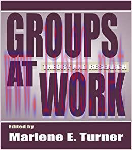 (PDF)Groups at Work: Theory and Research (Applied Social Research Series)