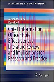 (PDF)Chief Information Officer Role Effectiveness: Literature Review and Implications for Resea...