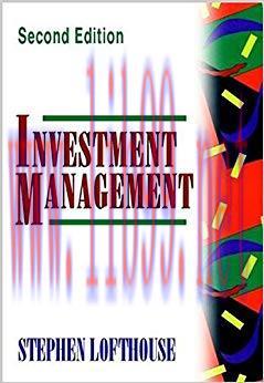 (PDF)Investment Management (Frontiers in Finance Series Book 102) 2nd Edition