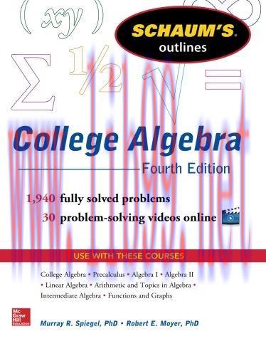 [FOX-Ebook]Schaum's Outline of College Algebra, 4th Edition
