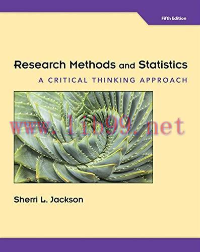 [AME]Research Methods and Statistics: A Critical Thinking Approach, 5th Edition (High Quality I...