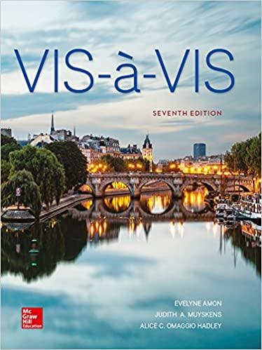 (PDF)Vis-&Atilde; -vis Beginning French (Student Edition)