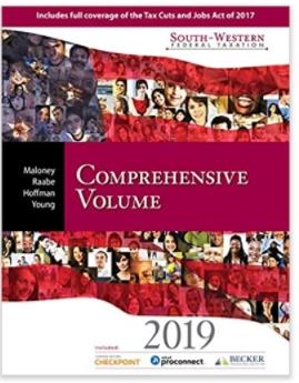 Solution Manual-South-Western Federal Taxation 2019 Comprehensive