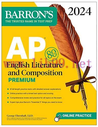 [FOX-Ebook]AP English Literature and Composition Premium, 2024: 8 Practice Tests + Comprehensiv...