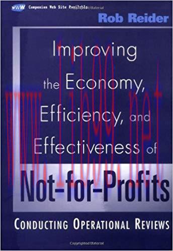 (PDF)Improving the Economy, Efficiency, and Effectiveness of Not-for-Profits: Conducting Operat...