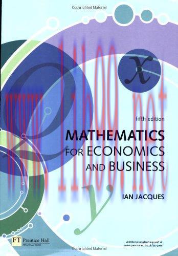 [FOX-Ebook]Mathematics for Economics and Business, 5th Edition