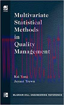 (PDF)Multivariate Statistical Methods in Quality Management 1st Edition