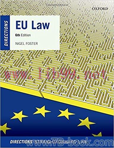 EU Law Directions 6th Edition by Nigel Foster 课本
