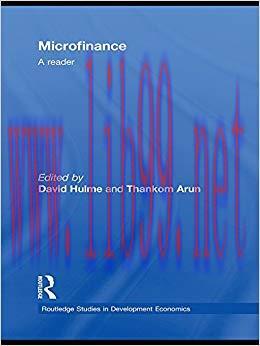 (PDF)Microfinance: A Reader (Routledge Studies in Development Economics) 1st Edition