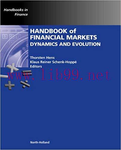 (PDF)Handbook of Financial Markets: Dynamics and Evolution (ISSN) 1st Edition