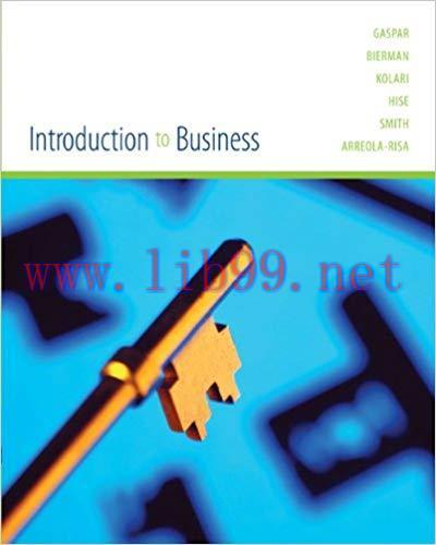 (PDF)Introduction to Business 1st Edition