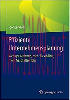 (PDF)Effiziente Unternehmensplanung: Weniger Aufwand, mehr Flexibilit&auml;t, mehr Gesch&auml;ftserfolg (...