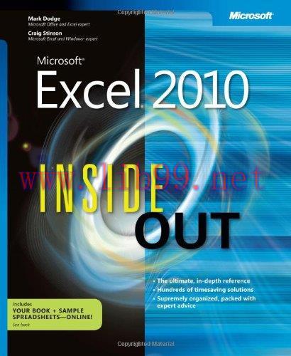 [FOX-Ebook]Microsoft Excel 2010 Inside Out