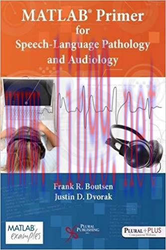 [PDF]MATLAB Primer for Speech Language Pathology and Audiology