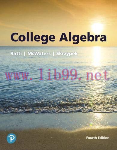[FOX-Ebook]College Algebra, 4th Edition