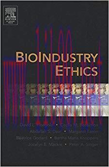 (PDF)BioIndustry Ethics 1st Edition