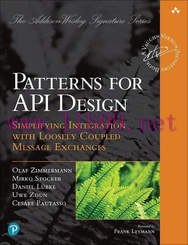 [FOX-Ebook]Patterns for API Design: Simplifying Integration with Loosely Coupled Message Exchan...