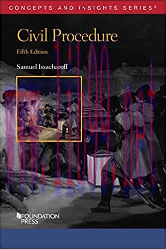[PDF]Civil Procedure, 5th Edition [SAMUEL ISSACHAROFF]
