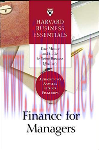 Finance for Managers (Harvard Business Essentials)