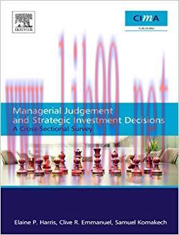 (PDF)Managerial Judgement and Strategic Investment Decisions 1st Edition