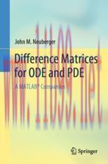 [PDF]Difference Matrices for ODE and PDE: A MATLAB&reg; Companion