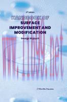 [PDF]Handbook of Surface Improvement and Modification