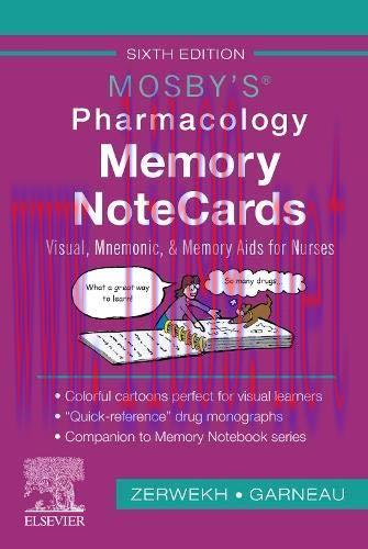 [AME]Mosby's Pharmacology Memory NoteCards: Visual, Mnemonic, and Memory Aids for Nurses, 6th E...