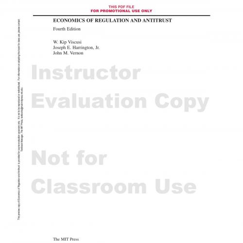Economics of Regulation and Antitrus 4th Edition - Wei Zhi