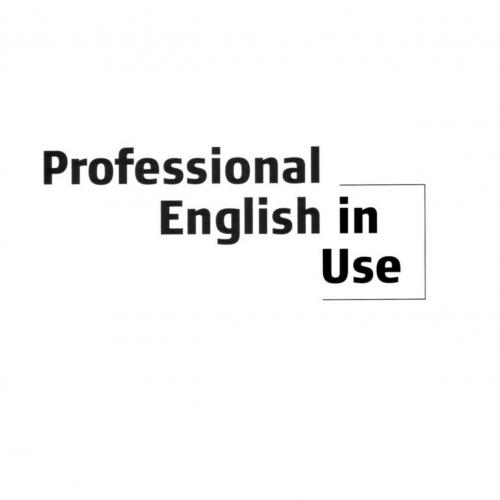 Professional English in Use Medicine