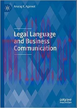 (PDF)Legal Language and Business Communication 1st ed. 2019 Edition