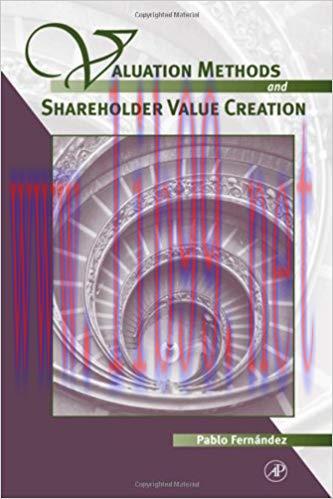 (PDF)Valuation Methods and Shareholder Value Creation 1st Edition