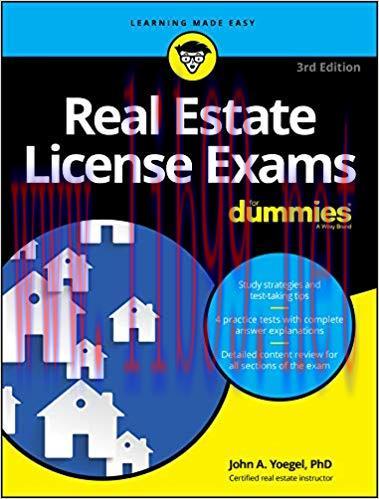 Real Estate License Exams For Dummies 3rd Edition,