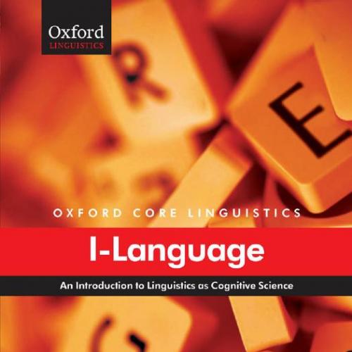 I Language An Introduction to Linguistics as Cognitive Science