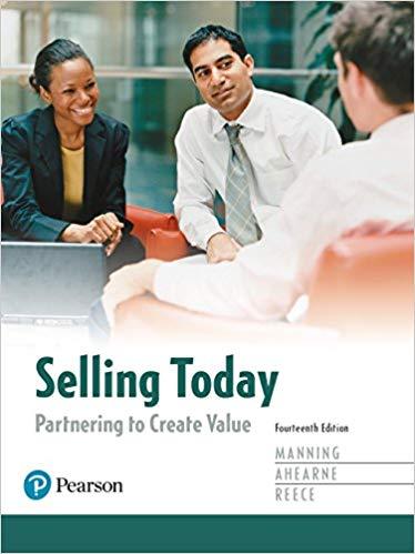 (PDF)Selling Today Partnering to Create Value 14th Edition