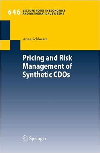 (PDF)Pricing and Risk Management of Synthetic CDOs (Lecture Notes in Economics and Mathematical...