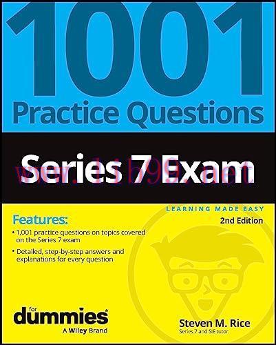 [FOX-Ebook]Series 7: 1001 Practice Questions For Dummies, 2nd Edition