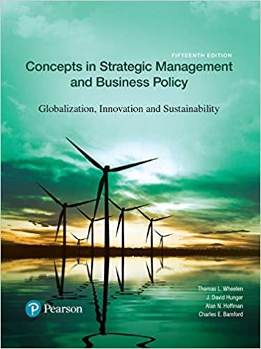 Concepts in Strategic Management and Business Policy Globalization, Innovation and Sustainabili...